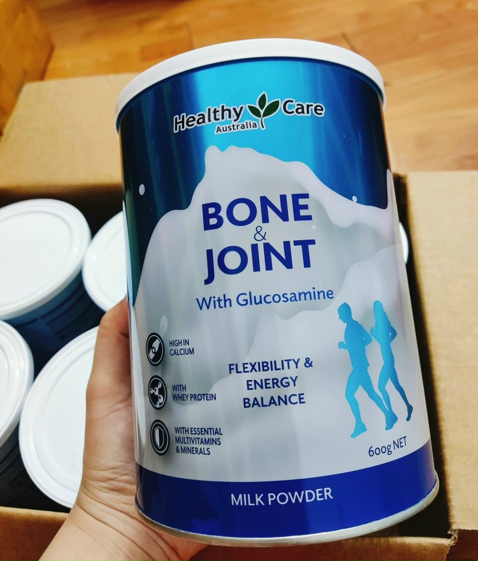 Sữa bổ xương khớp Úc Healthy Care Bone & Joint with Glucosamine 600g